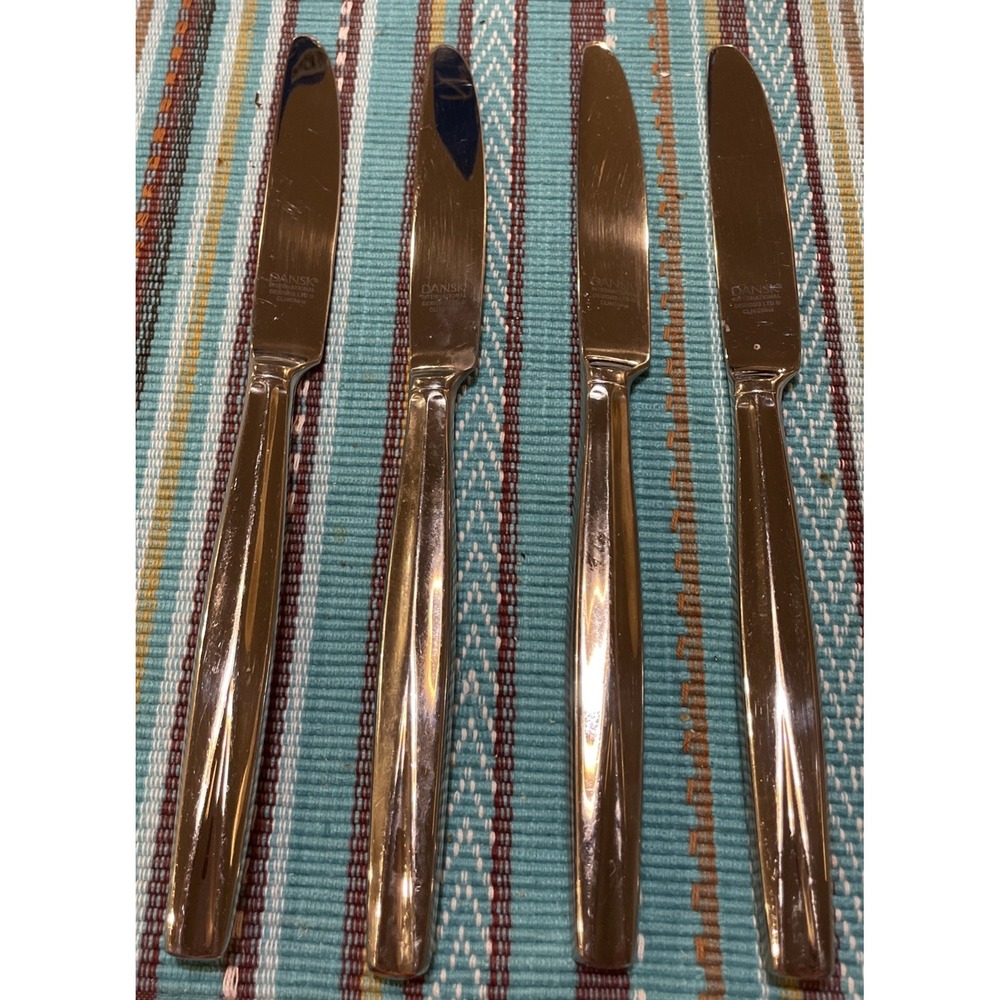 Dansk International Das50 4 Dinner Knives Knife Stainless Steel‎ 18/10